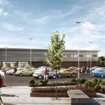 external render east point retail store